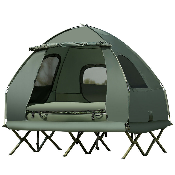 FRESCOLY 2Person Compact Portable PopUp Tent Air Mattress And Sleeping Bag Wayfair.ca